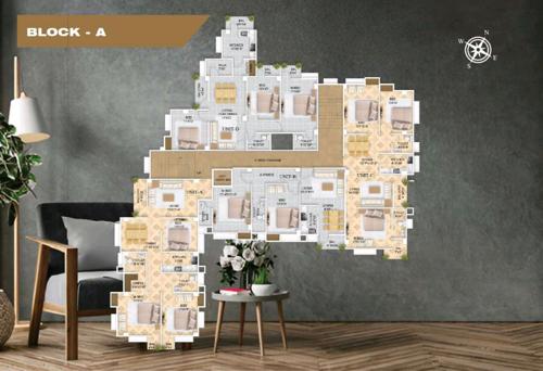  palacia-majestica Block A Cluster Plan from 1st to 6th Floor