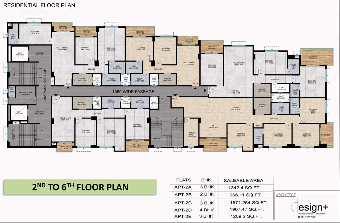  royal ganga view Royal Ganga View Cluster Plan from 2nd to 6th Floor