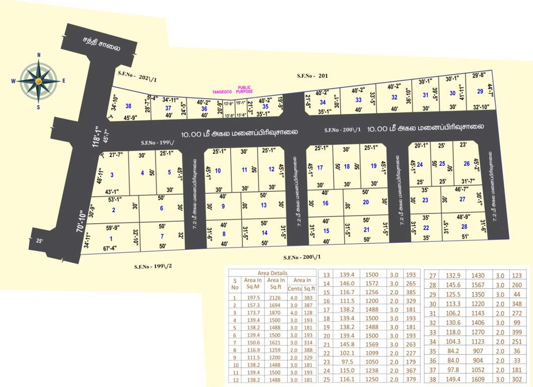  indra nagar Layout Plan