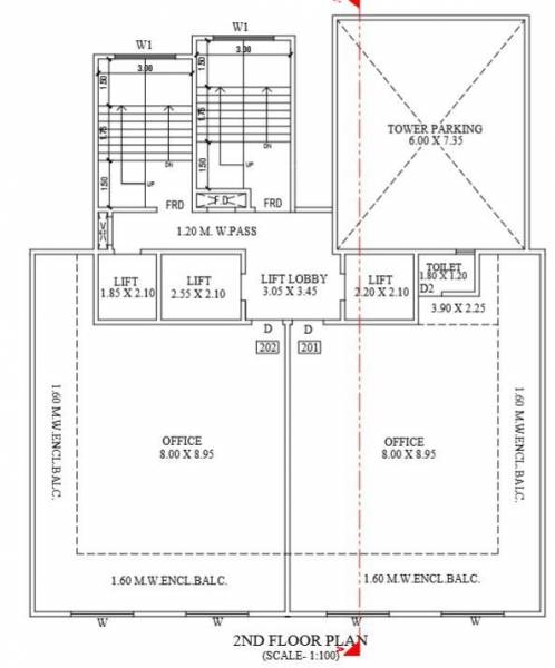  j-p-anant J P Anant Cluster Plan for 2nd Floor