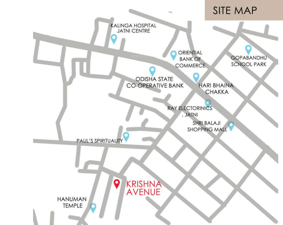  krishna avenue Location Plan