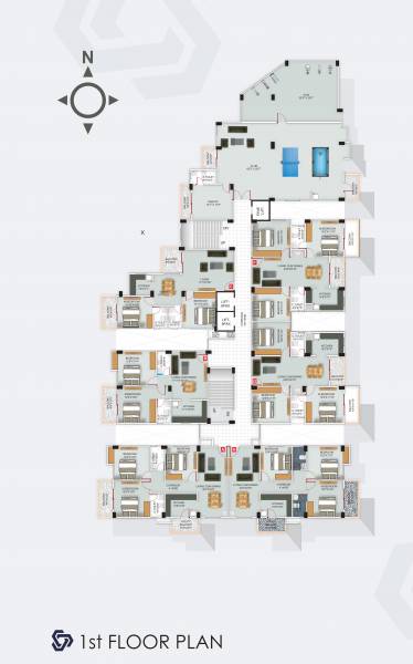  sapphire Tower 1 Cluster Plan For 1st Floor