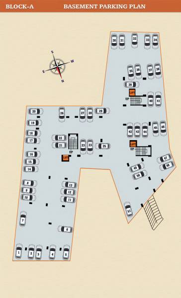  mansion Block A Basement Cluster Plan