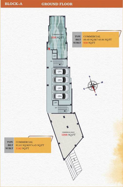 mansion Block A Cluster Plan For Ground Floor