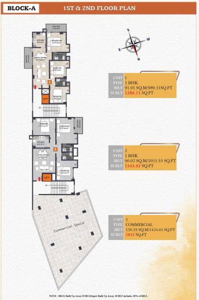  mansion Block A Cluster Plan From 1st To 2nd Floor