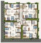  nakshatra-apartment Nakshatra Apartment Cluster Plan from 1st to 5th Floor