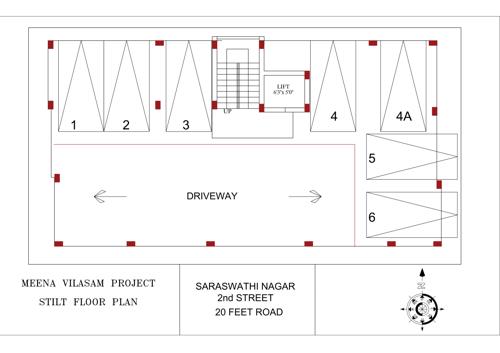  meena-vilasam Meena Vilasam Cluster Plan for ground Floor