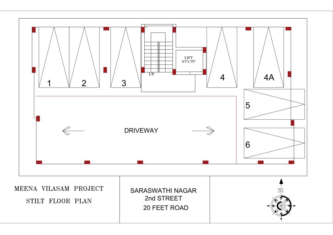  meena vilasam Meena Vilasam Cluster Plan for ground Floor