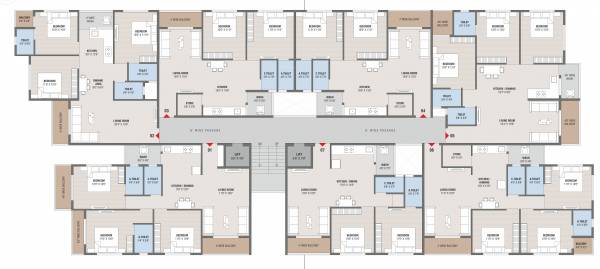 shagun-prime Tower C Cluster Plan from 1st to 5th Floor