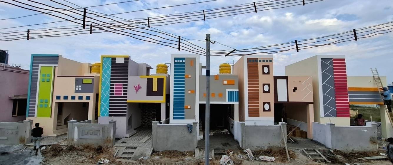  row villas Construction Status May 25