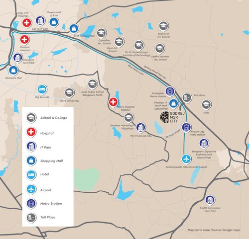 Location Plan barca-at-godrej-msr-city Location Plan