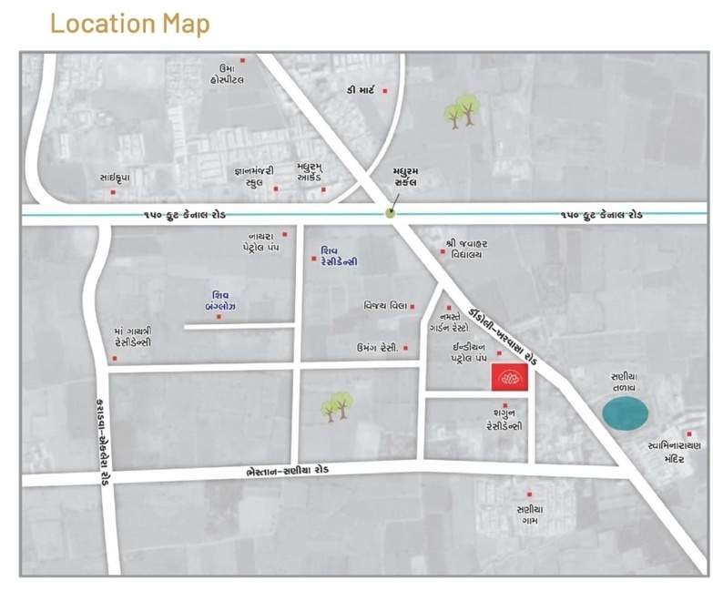  shiv samprati homes Location Plan