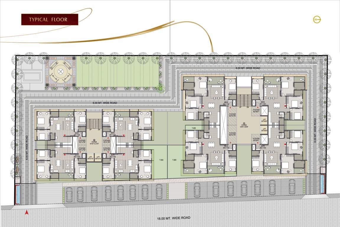  aromonia air Block A Cluster Plan from 1st to 11th Floor
