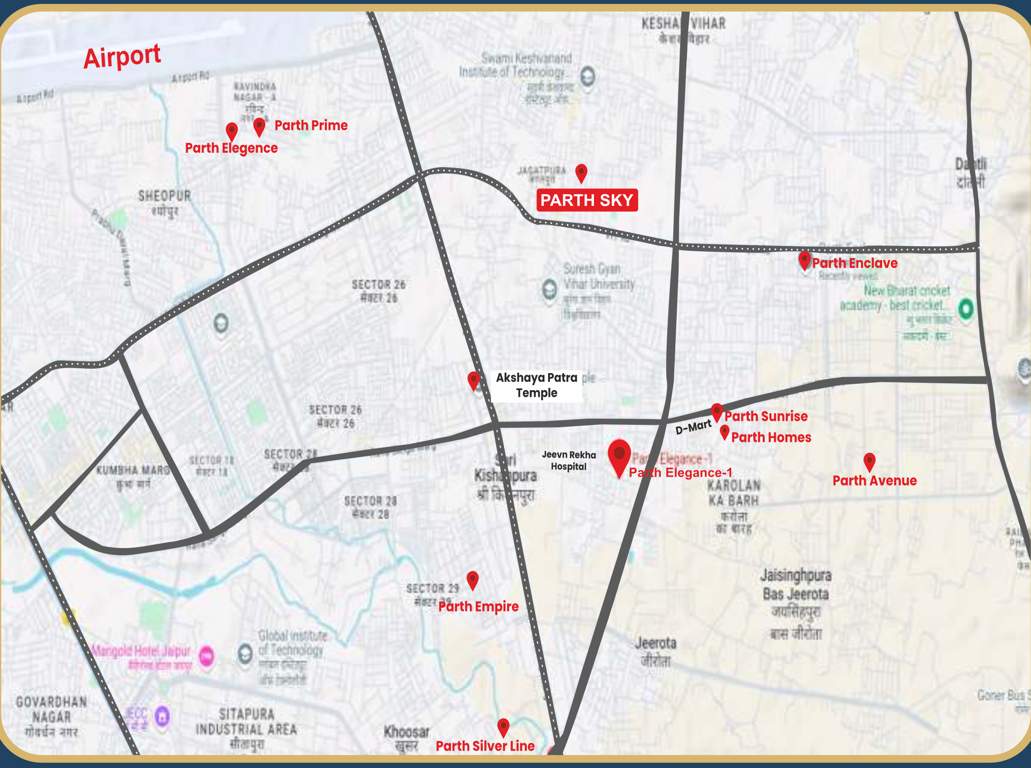  parth sky Location Plan