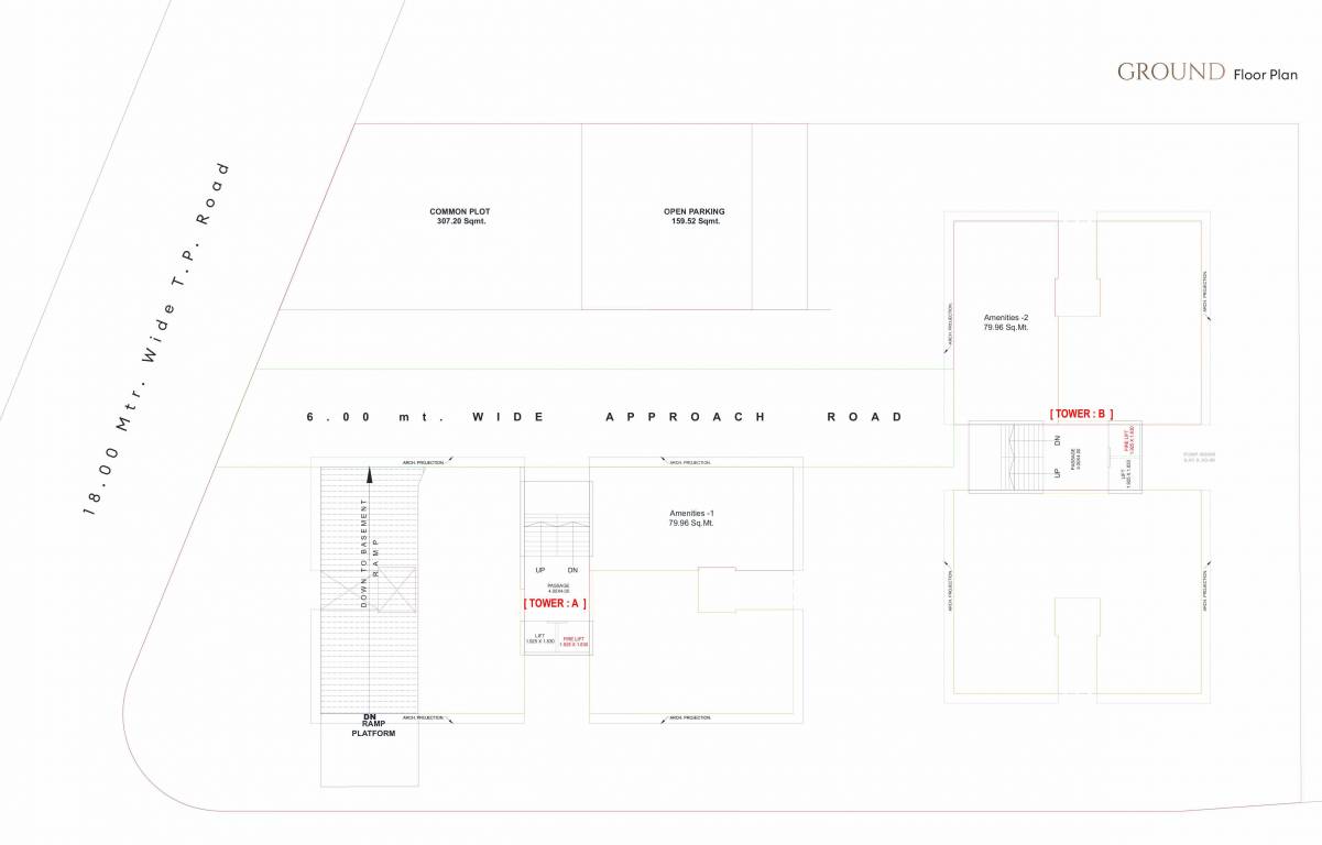  aria Tower A,B Cluster Plan for ground Floor