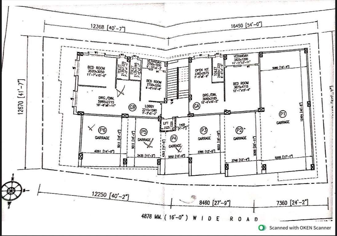  ganapati apartment Ganapati Apartment Cluster Plan for ground Floor
