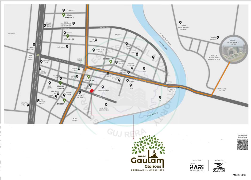  gautam glorious Location Plan