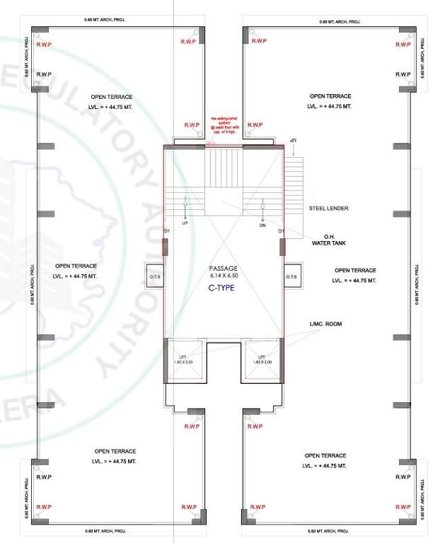  sky blossom Block C Cluster Plan Terrace