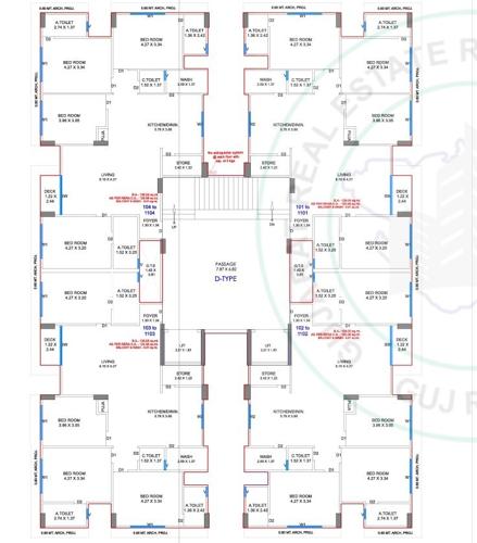 Block D Cluster Plan from 1st to 12th Floor sky-blossom Block D Cluster Plan from 1st to 12th Floor