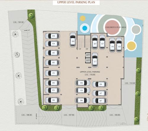  raushni-heights Raushni Heights Cluster Plan for upper ground parkingFloor