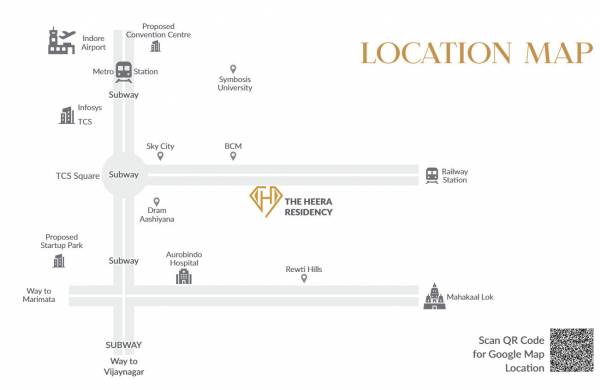  heera-residency Location Plan