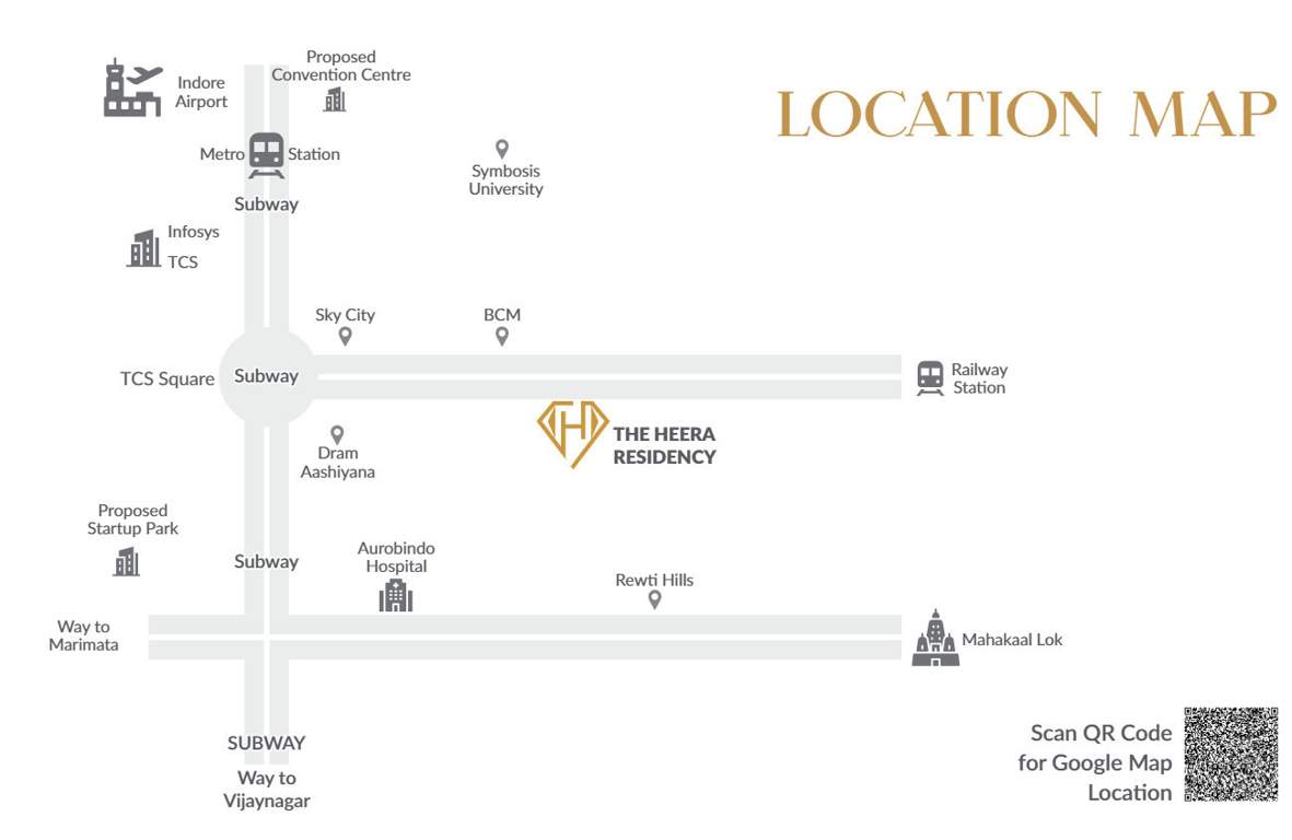 heera residency Location Plan
