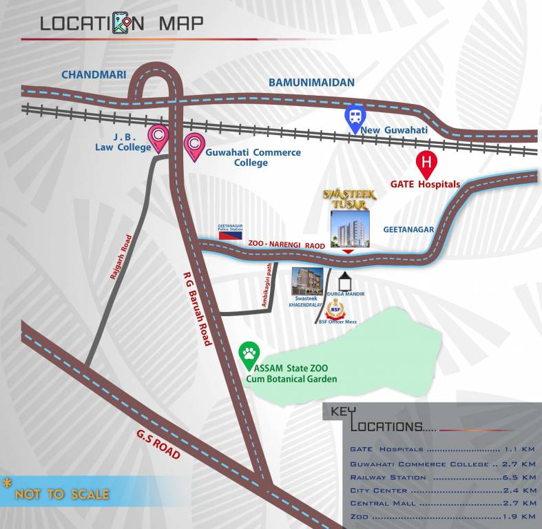 swasteek tushar tower Location Plan