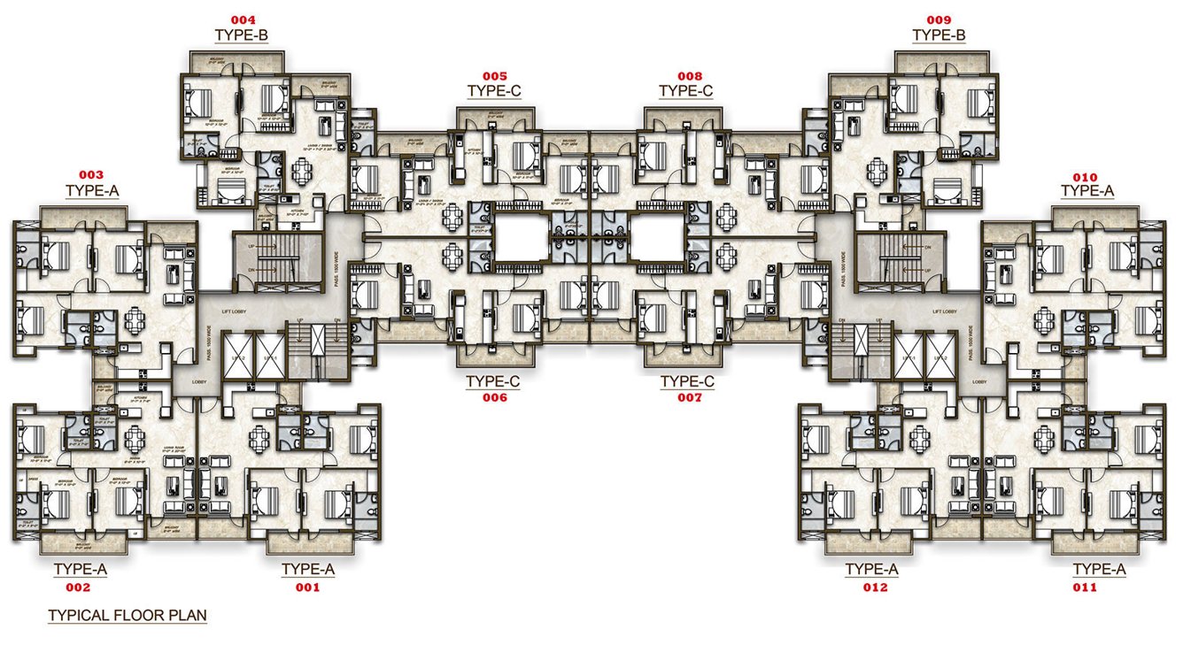  aananda new tower Aananda New Tower Cluster Plan