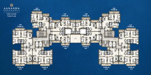 Aananda New Tower Cluster Plan for 1st Floor aananda-new-tower Aananda New Tower Cluster Plan for 1st Floor