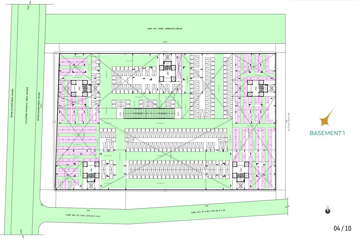  aaloka parmeshwar Aaloka Parmeshwar Tower A Cluster Plan for ground Floor