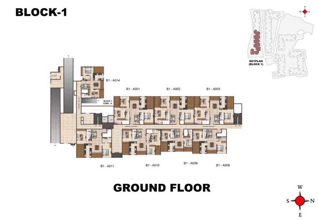  jarvis Block 1 Cluster Plan for ground Floor
