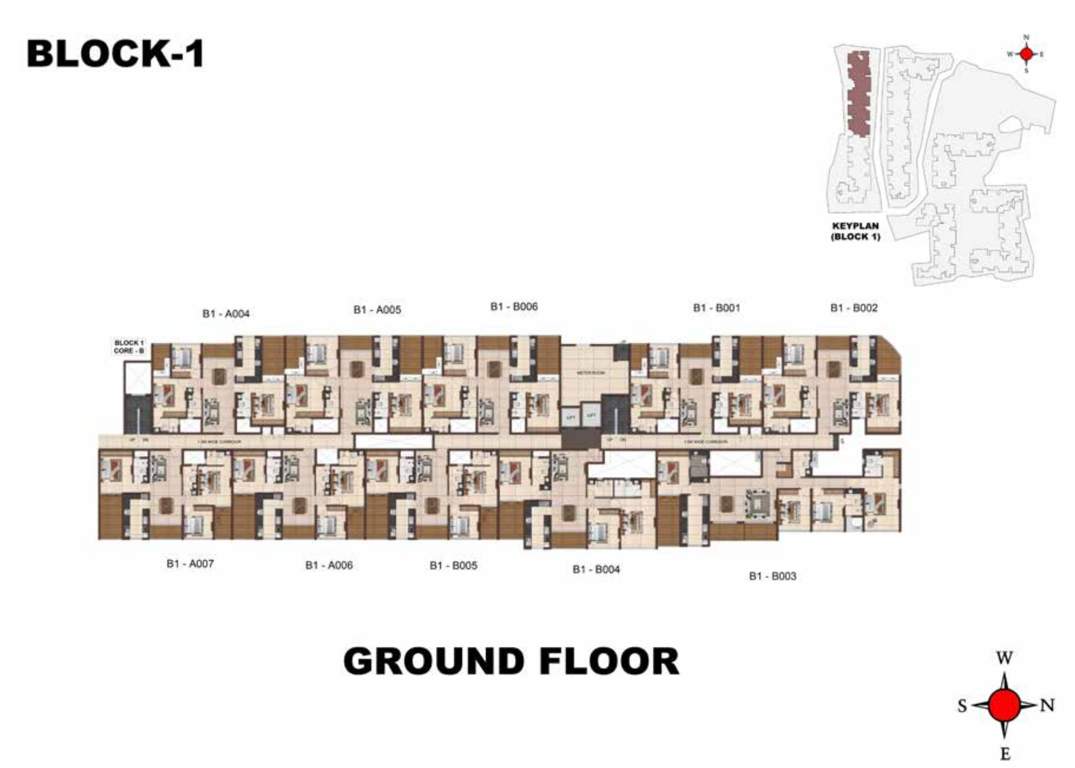  jarvis Block 1 Cluster Plan for ground Floor