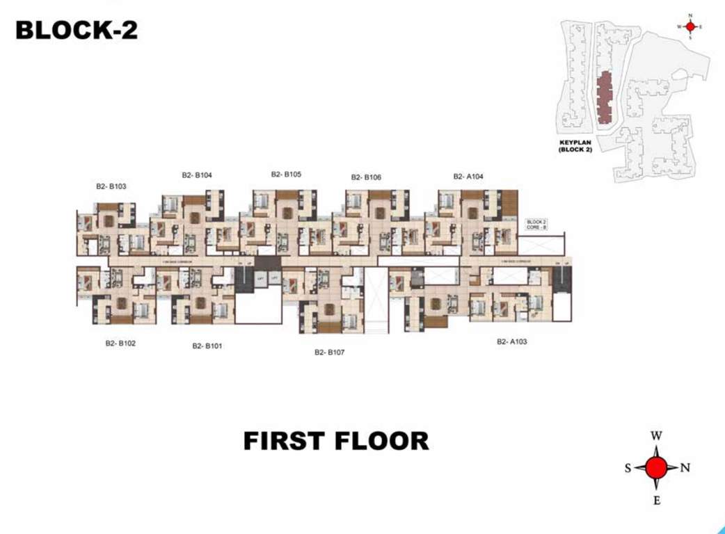  jarvis Block 2 Cluster Plan for 1st Floor
