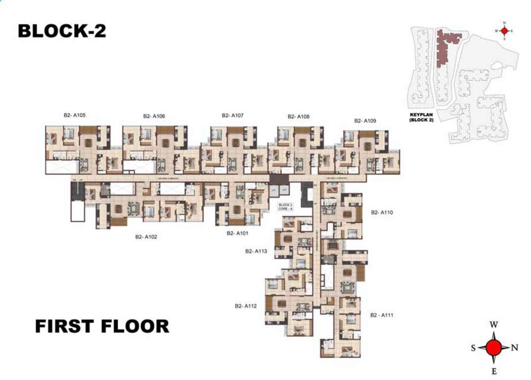  jarvis Block 2 Cluster Plan for 1st Floor