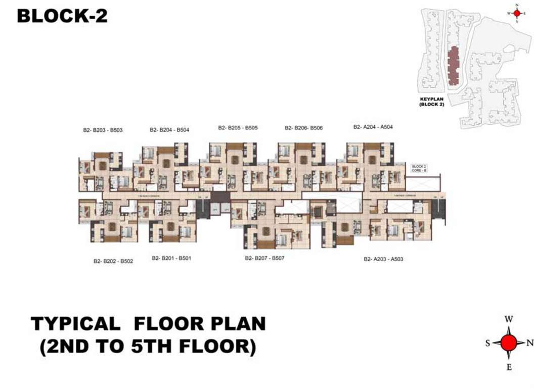  jarvis Block 2 Cluster Plan from 2nd to 5th Floor