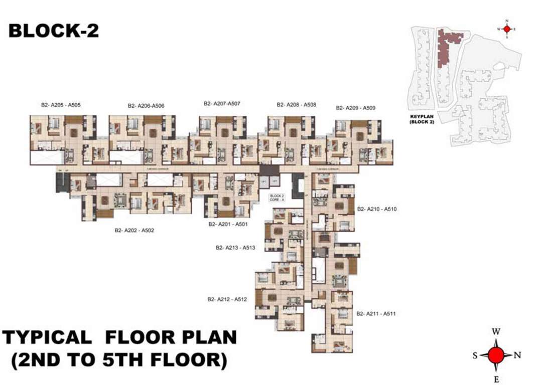  jarvis Block 2 Cluster Plan from 2nd to 5th Floor