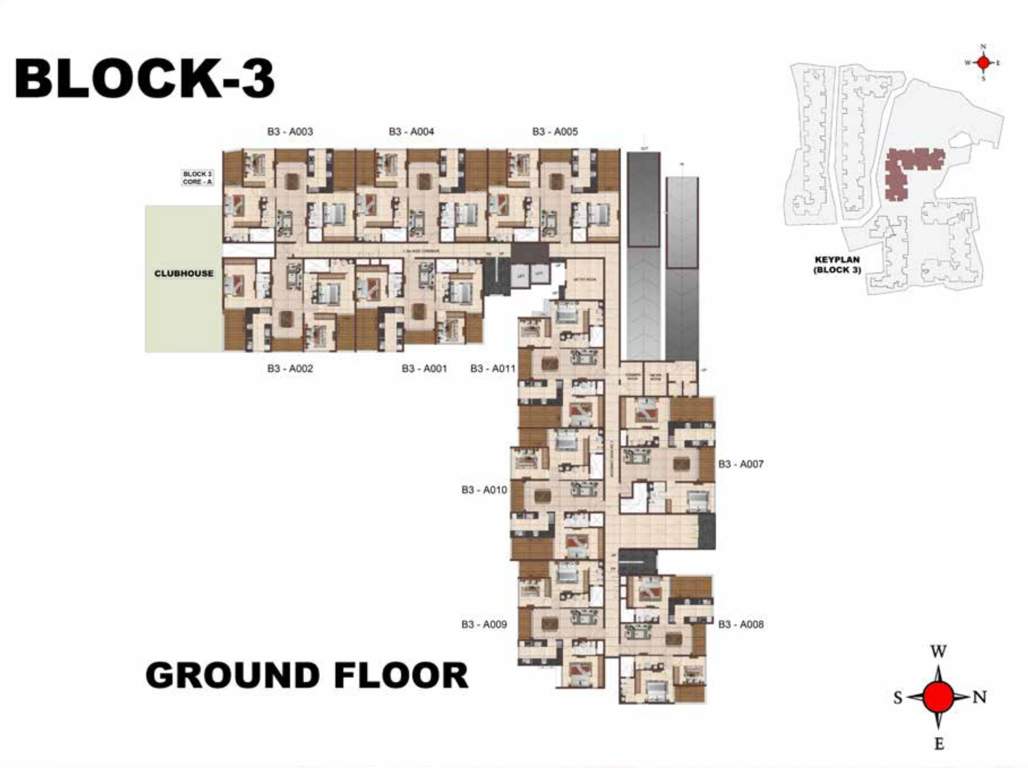  jarvis Block 3 Cluster Plan for ground Floor