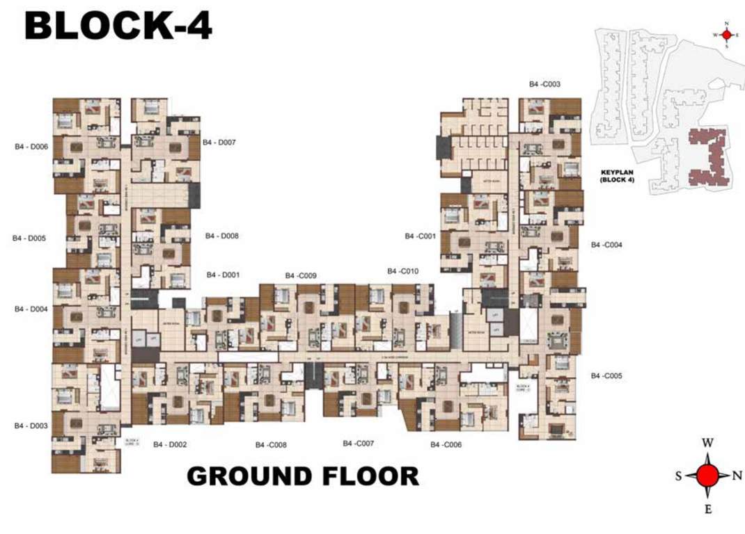 jarvis Block 4 Cluster Plan for ground Floor
