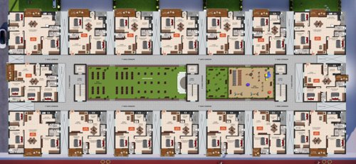  sunridge-homes Block  A Cluster Plan from 1st to 5th Floor