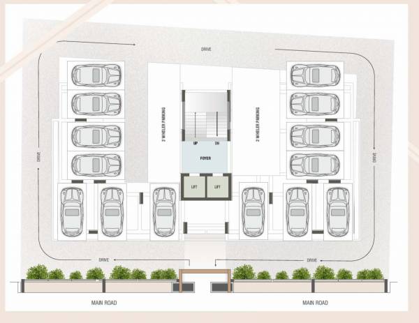  shalin-prima-414 Block A Cluster Plan for ground Floor