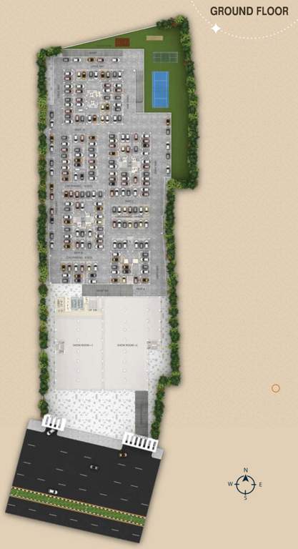  aashi ville Block B Part A Cluster Plan for ground Floor