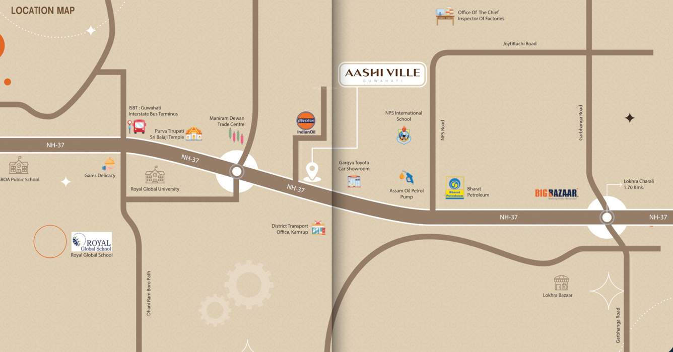  aashi ville Location Plan