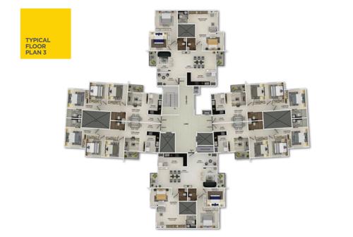  equinox-4 Equinox 4 Tower J Cluster Plan from 1st to 12th Floor