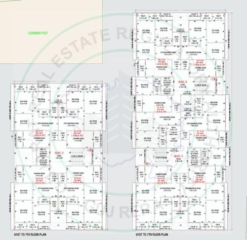  anali-heights-rang-milan- Cluster Plan from 1st to 7th Floor