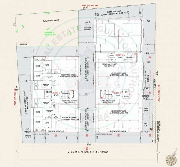  anali-heights-rang-milan- Cluster Plan Ground Floor