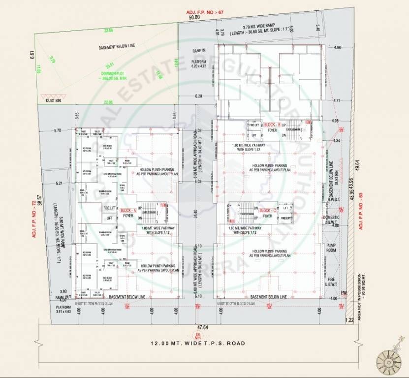  anali heights rang milan  Cluster Plan Ground Floor