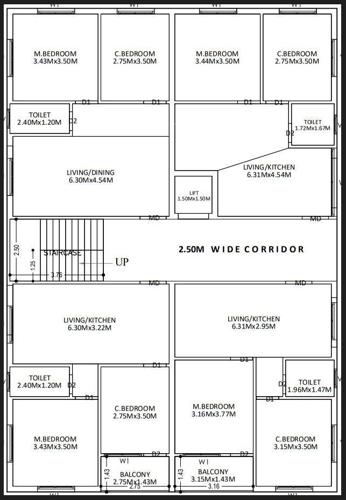  anand-kutheer Anand Kutheer Cluster Plan from 1st to 5th Floor