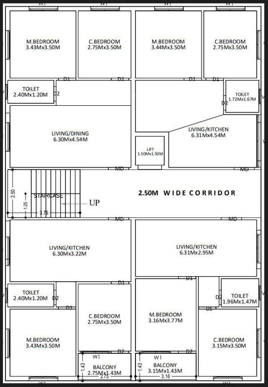  anand kutheer Anand Kutheer Cluster Plan from 1st to 5th Floor