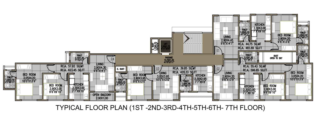  anant and radhika heights Building No 1 & Building No 2 Cluster Plan