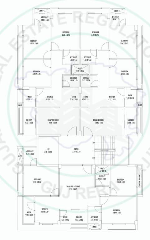  new madhumalti Cluster Plan from 1st to 5th Floor